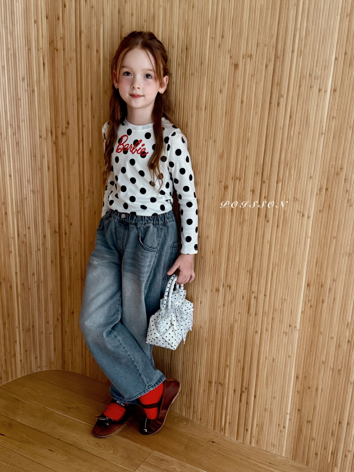Poisson - Korean Children Fashion - #todddlerfashion - Dot Tee - 10