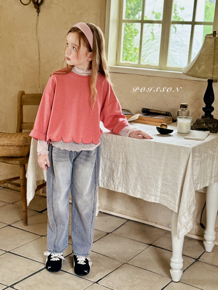Poisson - Korean Children Fashion - #todddlerfashion - Brush Denim Pants - 10