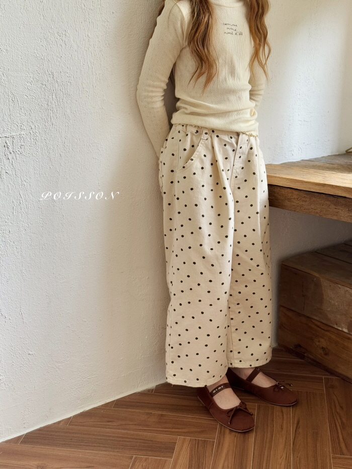 Poisson - Korean Children Fashion - #todddlerfashion - Kitsch Dot Pants - 3