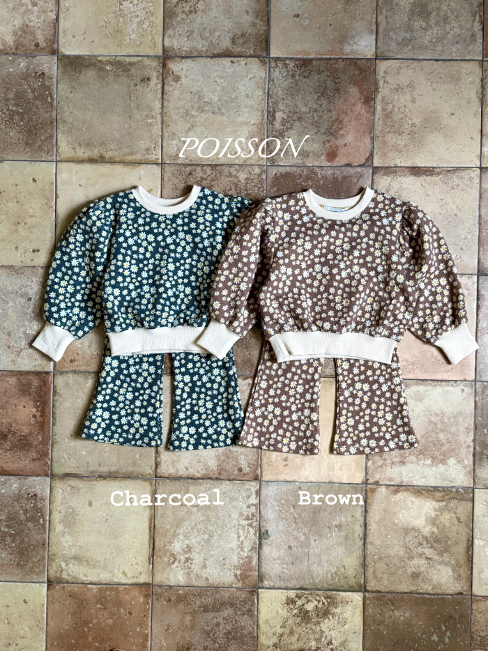 Poisson - Korean Children Fashion - #toddlerclothing - Flora Set