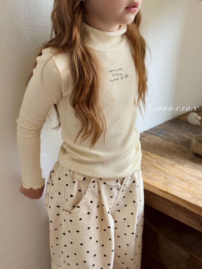 Poisson - Korean Children Fashion - #todddlerfashion - Kitsch Dot Pants - 4