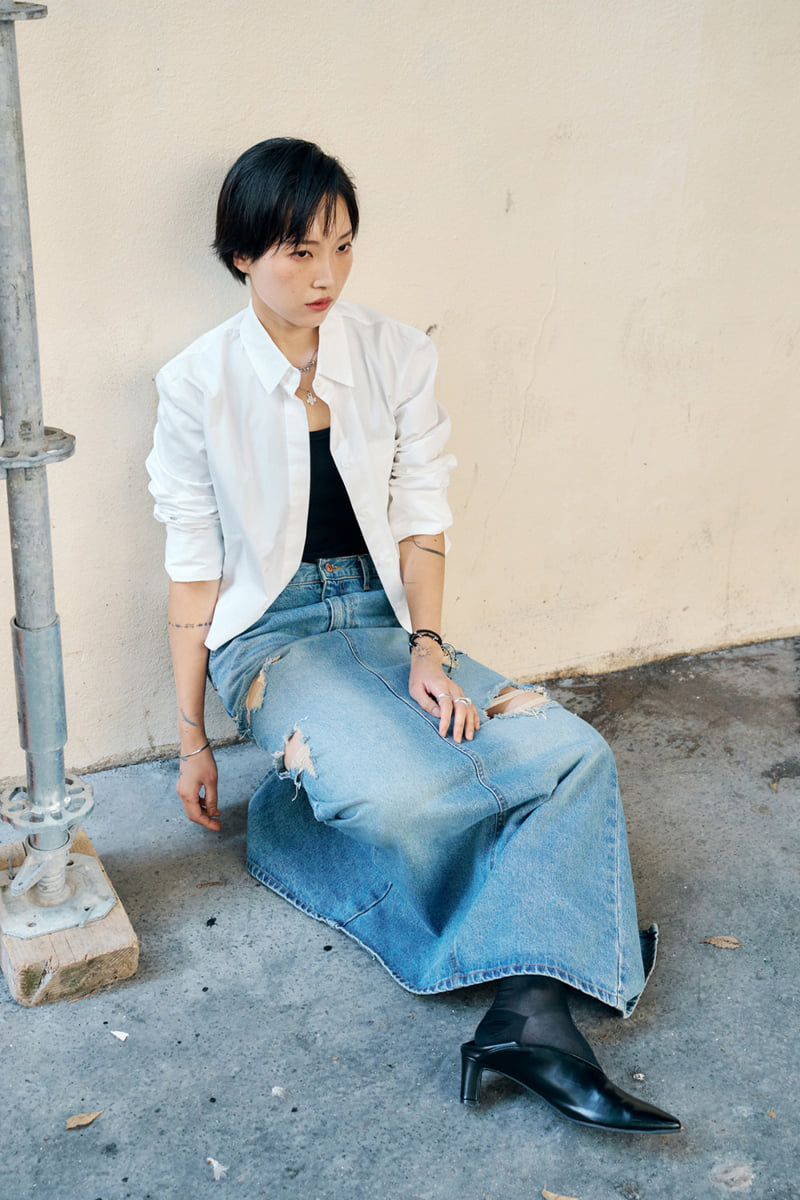 Project Wave - Korean Women Fashion - #momslook - Mono Crop Shirt - 5
