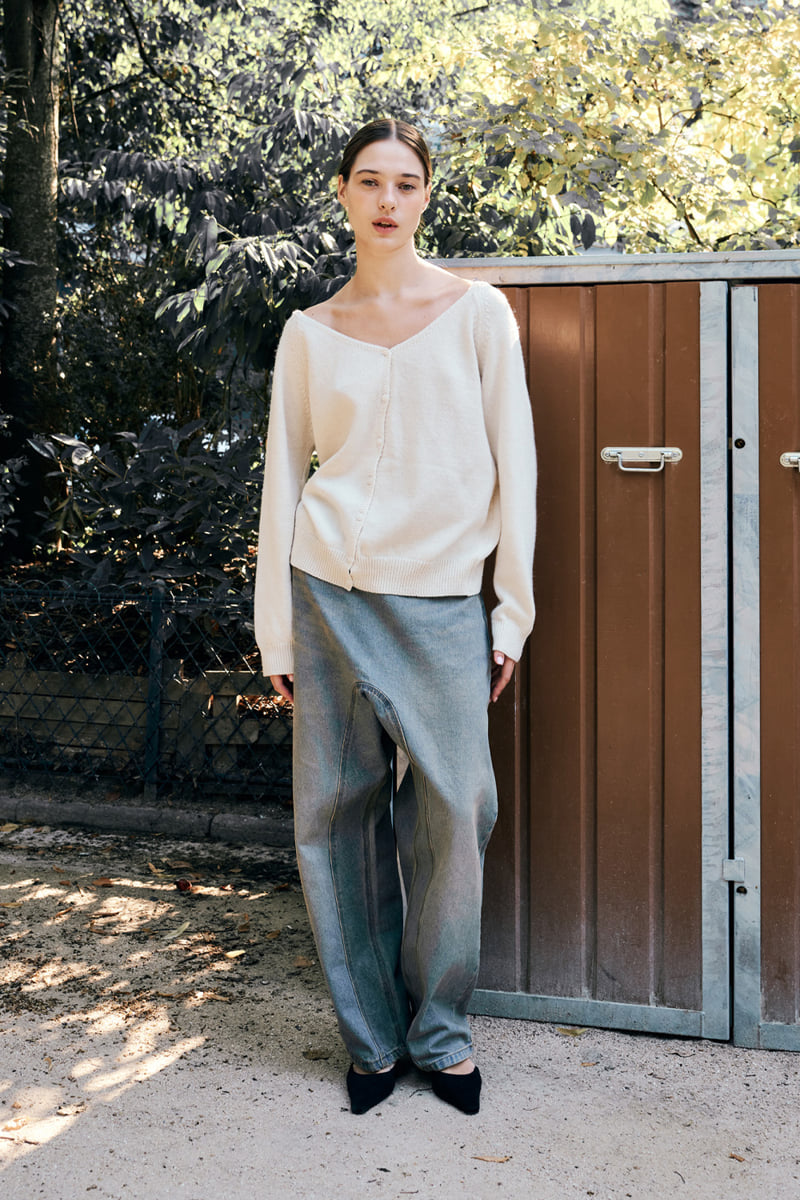 Project Wave - Korean Women Fashion - #momslook - Button-up Wool Cardigan