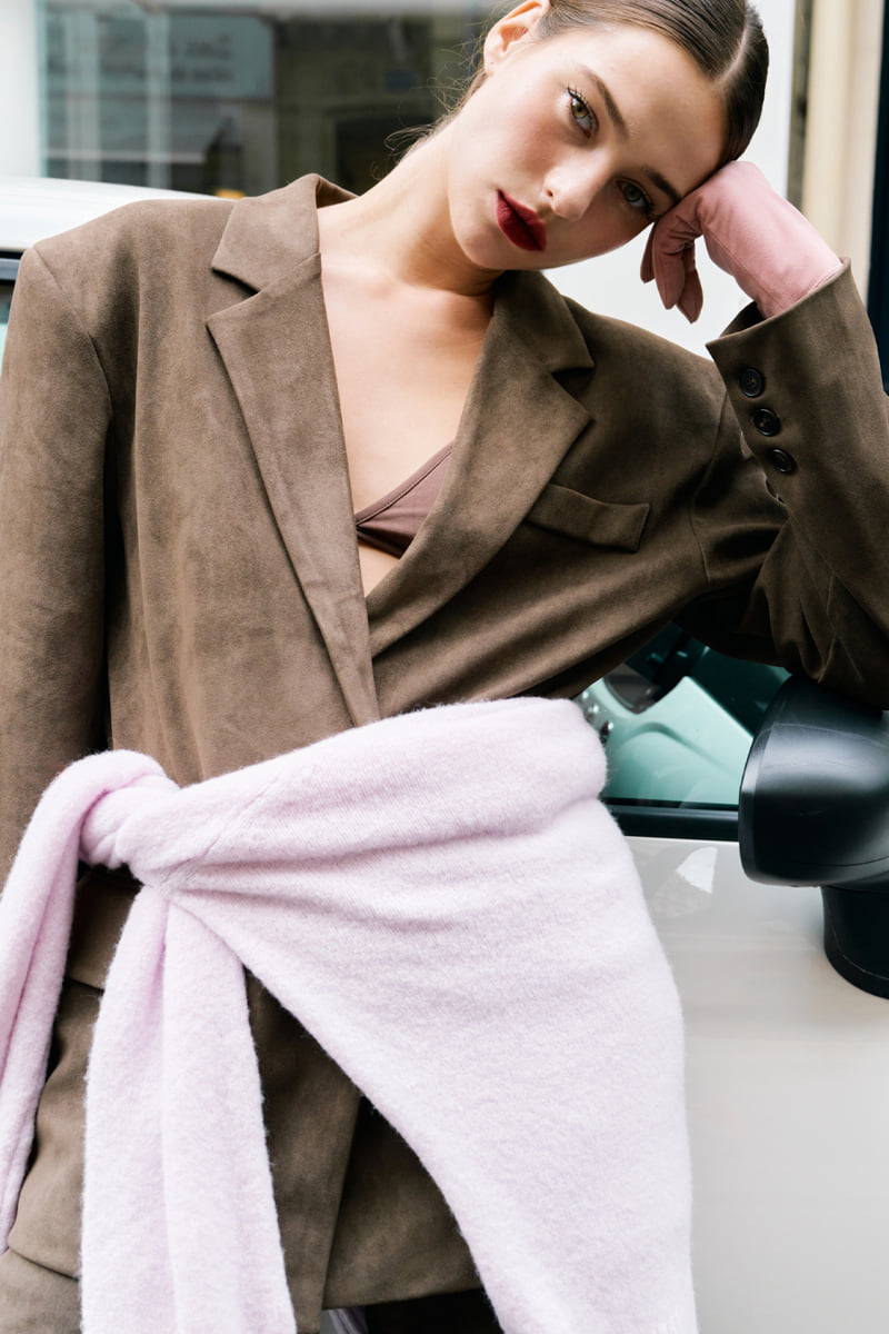 Project Wave - Korean Women Fashion - #womensfashion - Suede Dying Jacket - 4