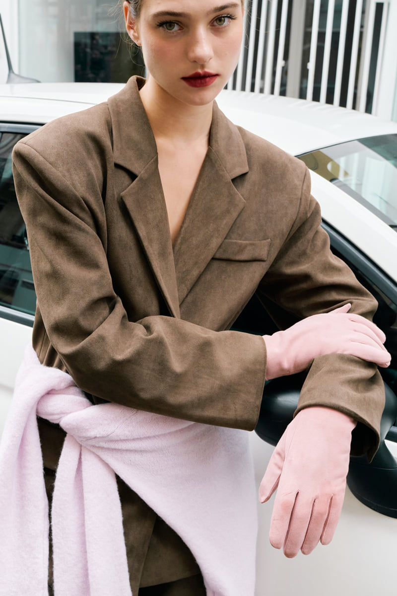 Project Wave - Korean Women Fashion - #momslook - Suede Dying Jacket - 6