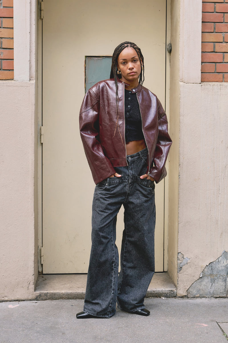 Project Wave - Korean Women Fashion - #momslook - Crack Rider Jacket - 8