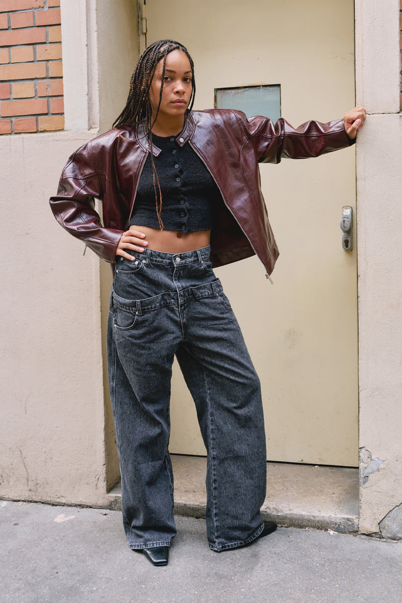 Project Wave - Korean Women Fashion - #momslook - Crack Rider Jacket - 9