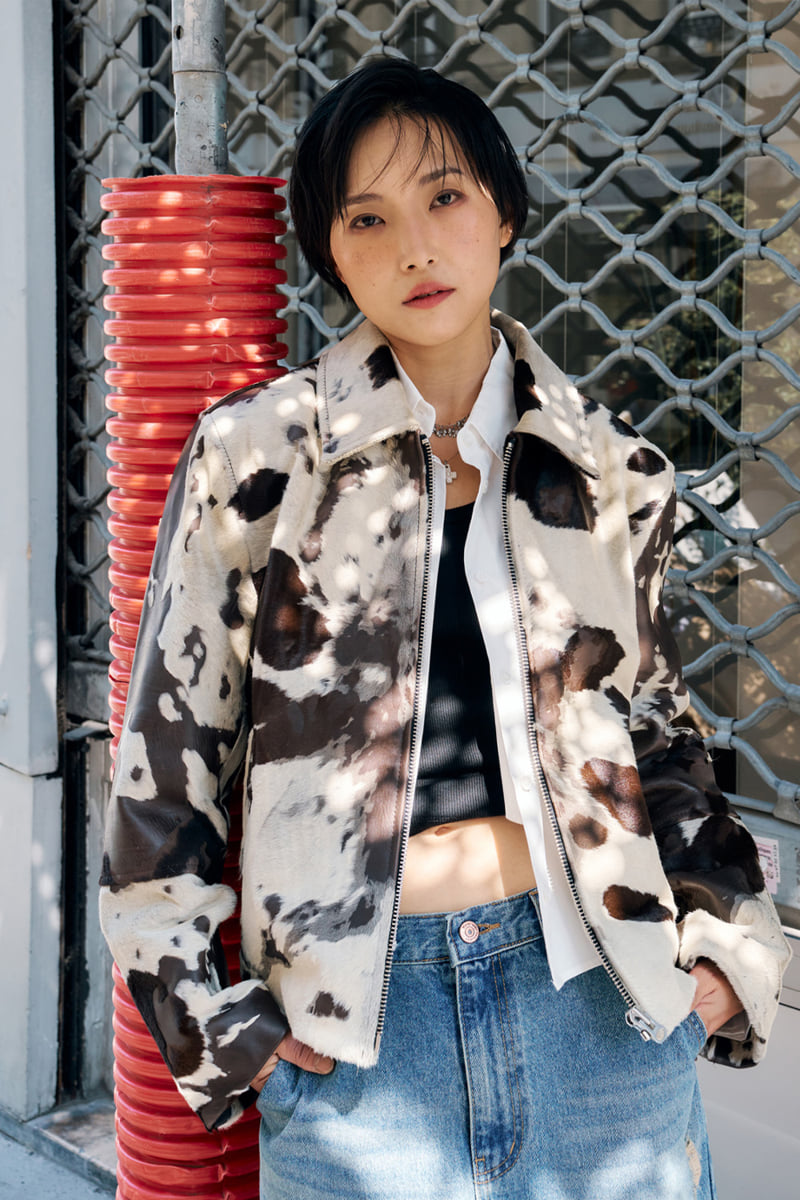 Project Wave - Korean Women Fashion - #momslook - Real Cow Leather Crop Blouson - 9