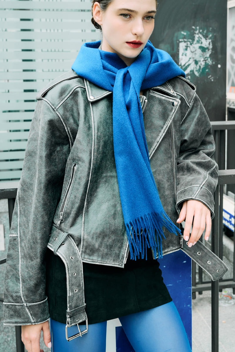 Project Wave - Korean Women Fashion - #momslook - Aging Real Rider Jacket - 6