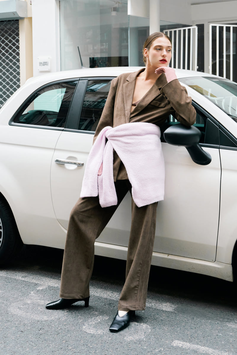 Project Wave - Korean Women Fashion - #momslook - Suede Dying Pants - 5