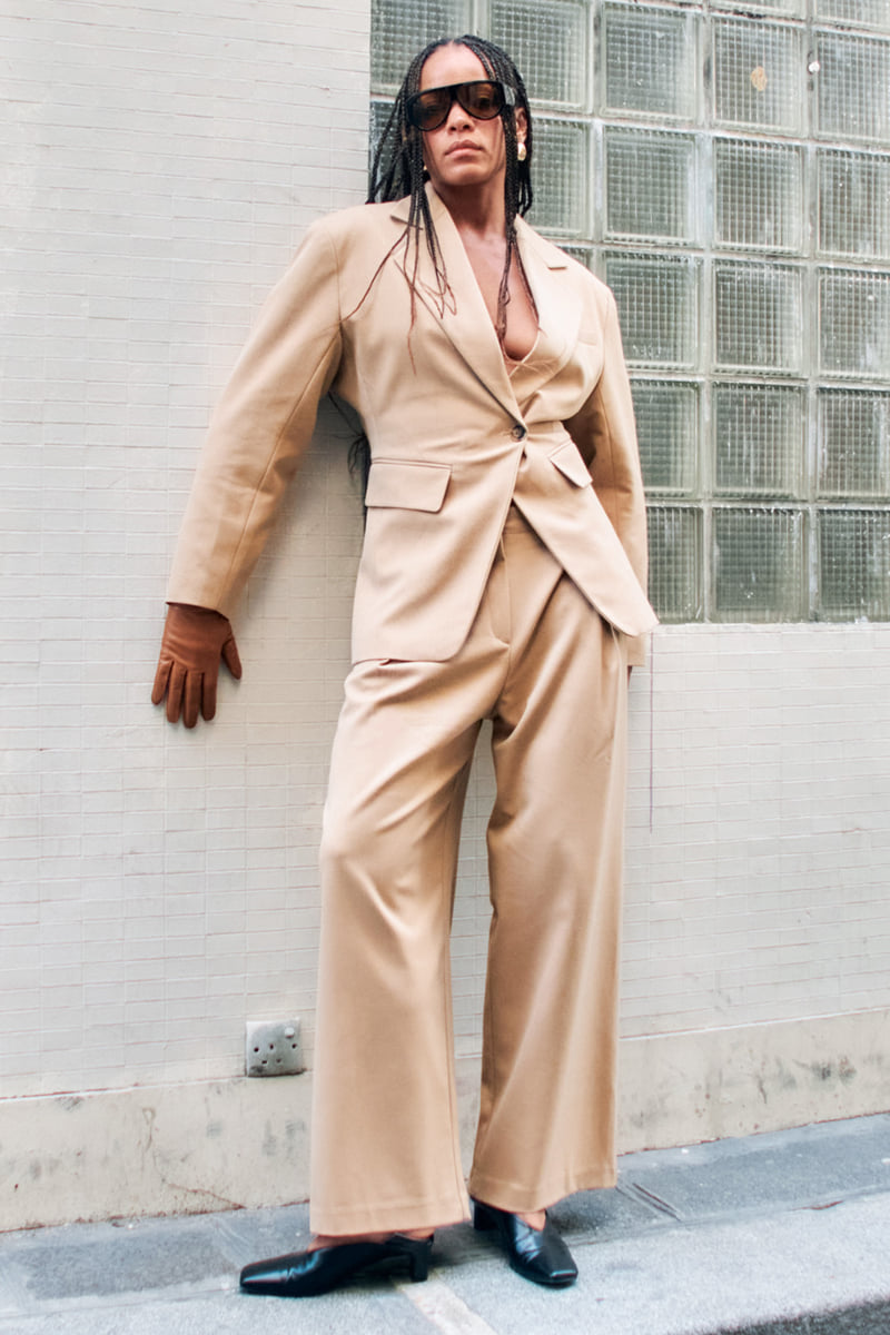 Project Wave - Korean Women Fashion - #vintagekidsstyle - Pale Tailored One-Button Over Jacket - 5