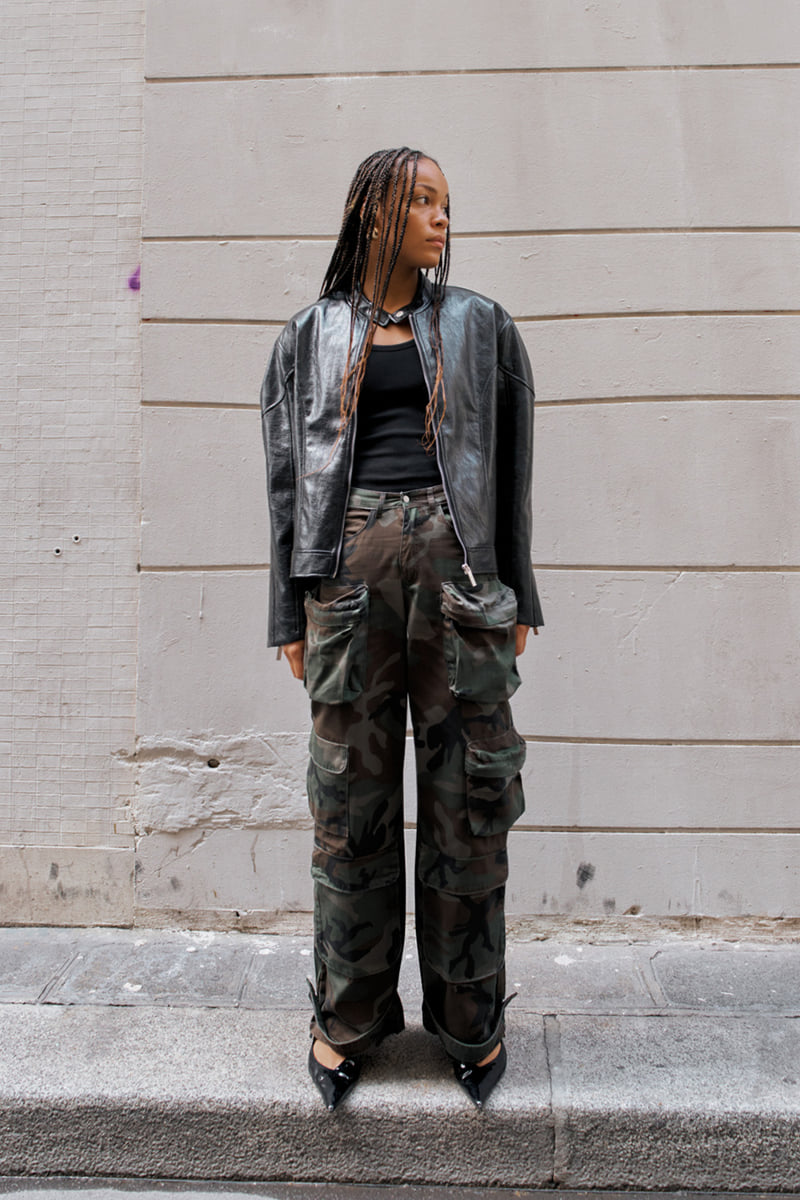 Project Wave - Korean Women Fashion - #womensfashion - Camoflage Multi Pocket Pants - 2