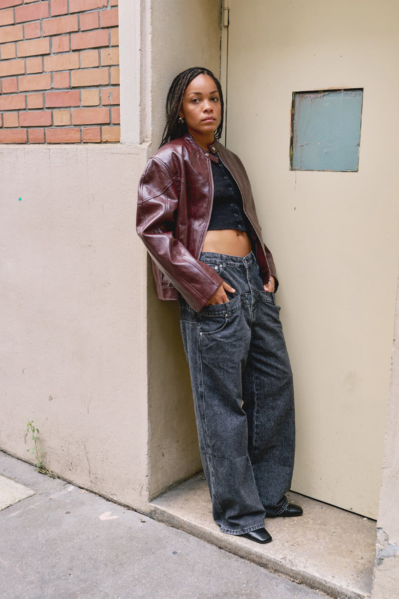 Project Wave - Korean Women Fashion - #womensfashion - Double Layer Belt High Waist Denim Pants - 3