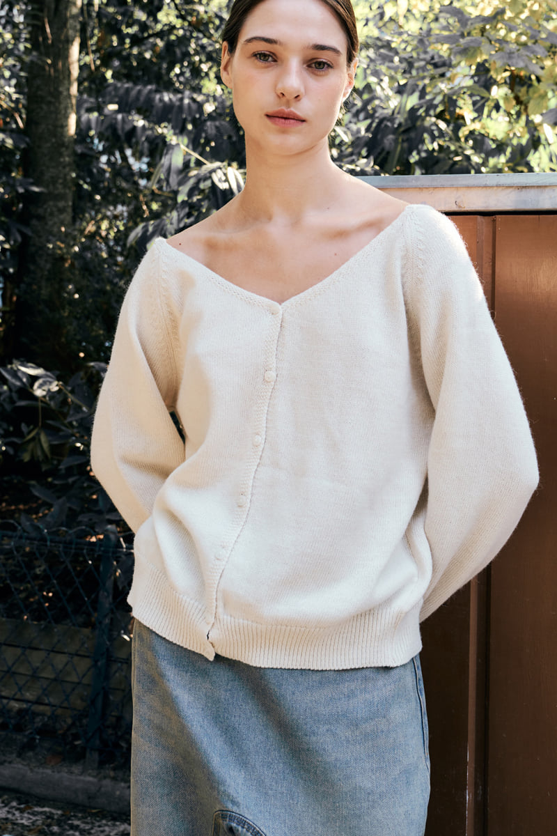 Project Wave - Korean Women Fashion - #womensfashion - Button-up Wool Cardigan - 2