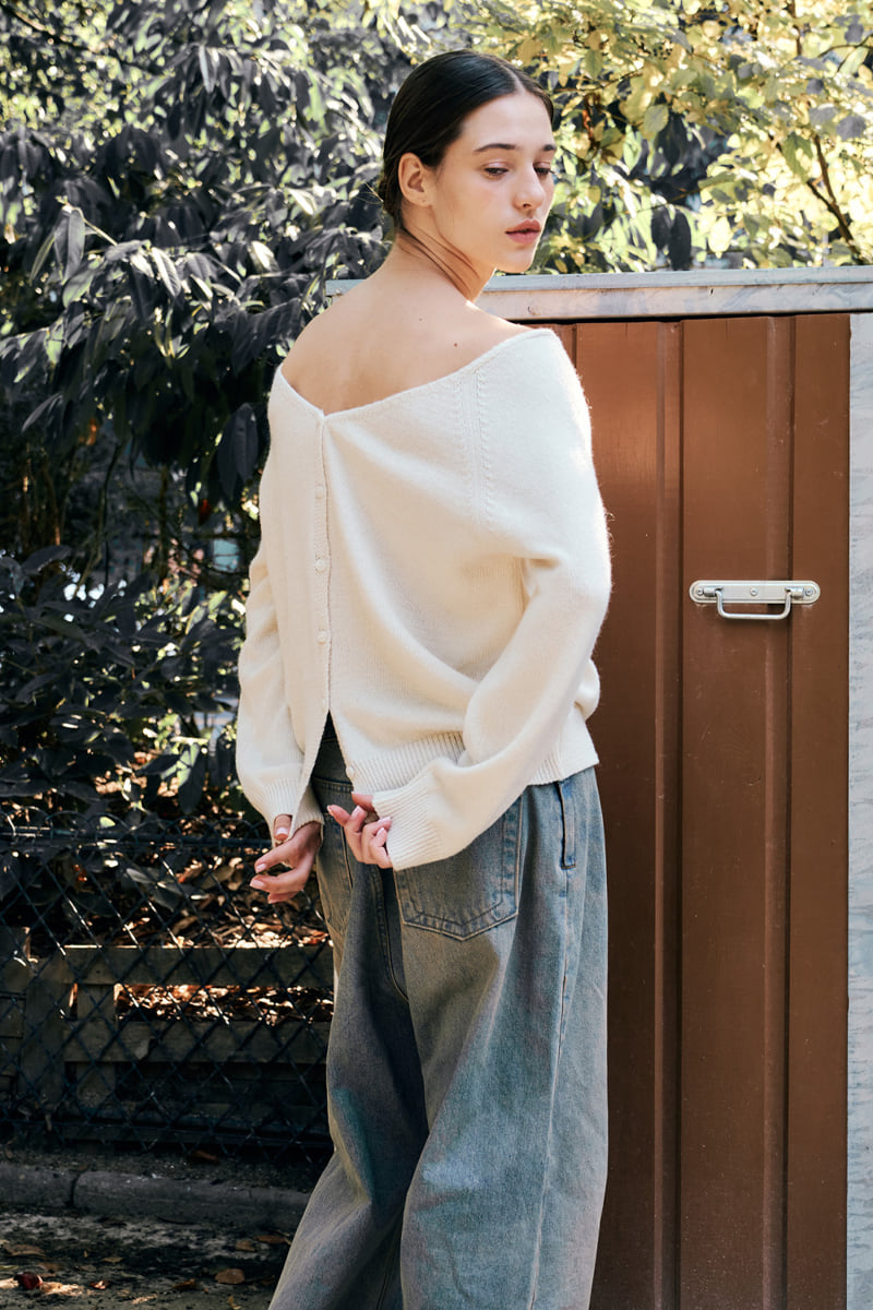 Project Wave - Korean Women Fashion - #momslook - Button-up Wool Cardigan - 4