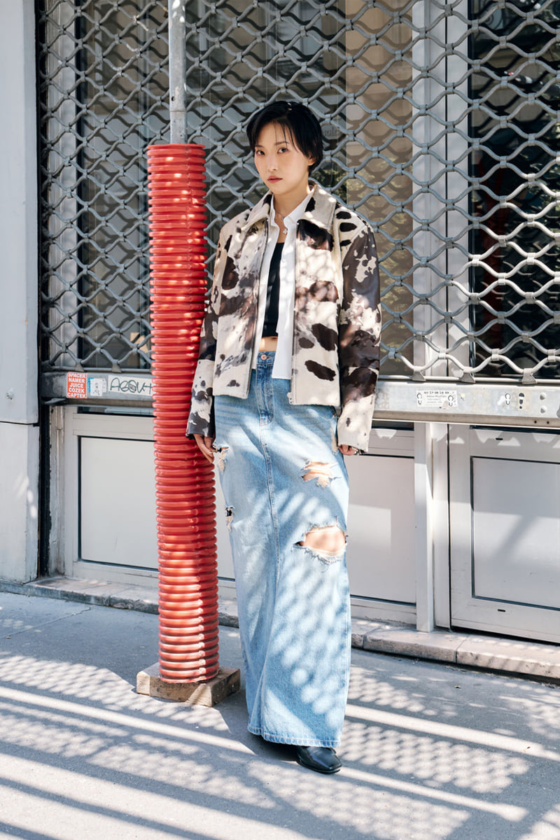 Project Wave - Korean Women Fashion - #womensfashion - Damange Maxi Denim Skirt - 6