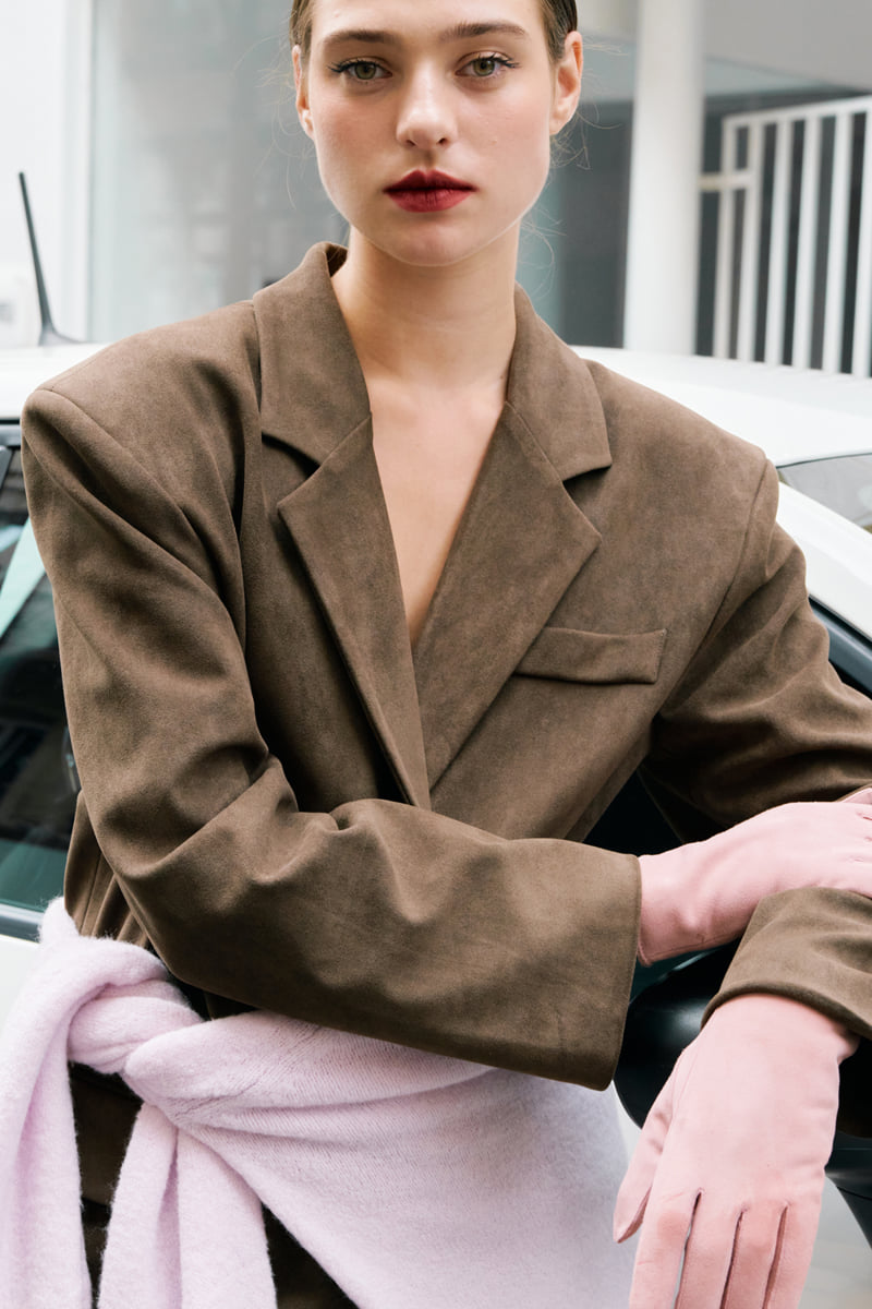 Project Wave - Korean Women Fashion - #womensfashion - Suede Dying Jacket - 7