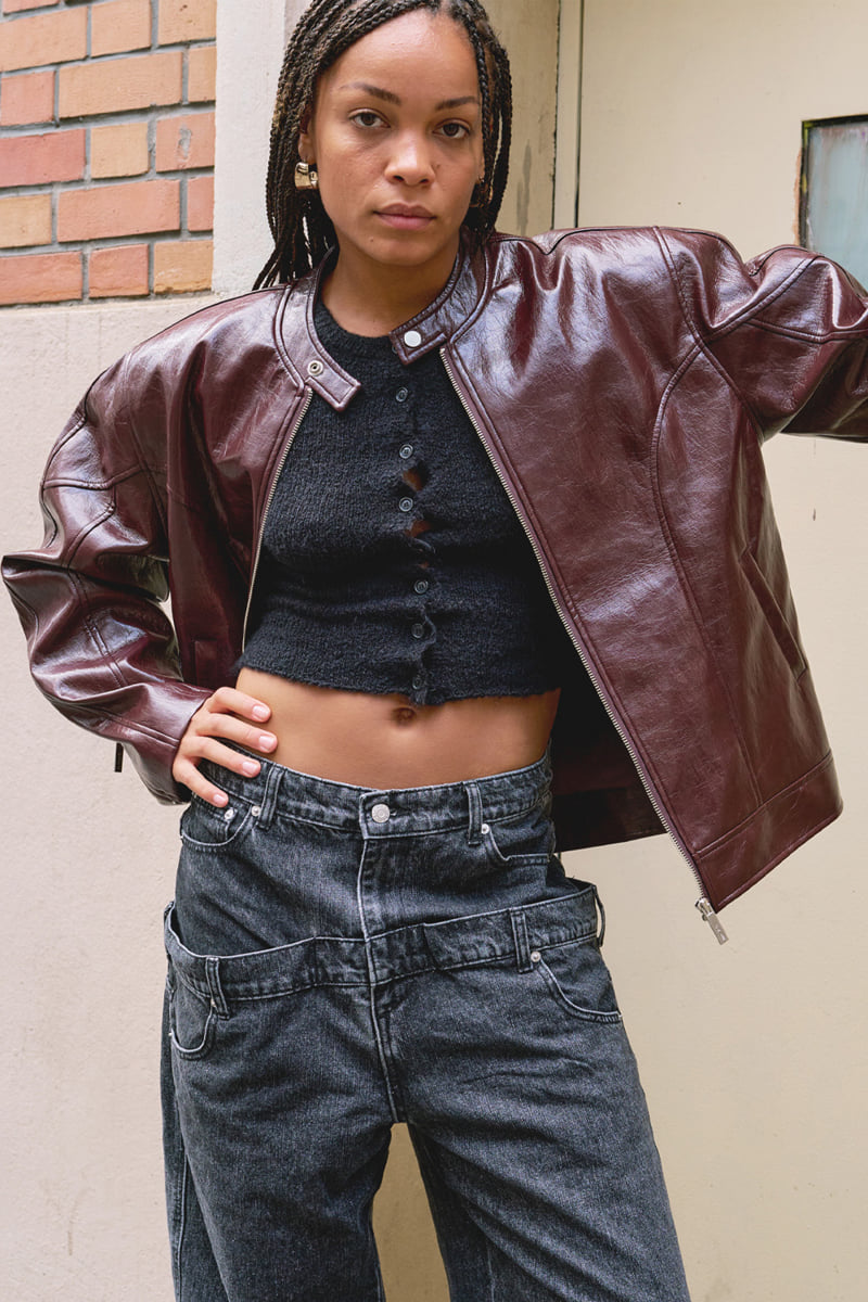 Project Wave - Korean Women Fashion - #womensfashion - Crack Rider Jacket - 11