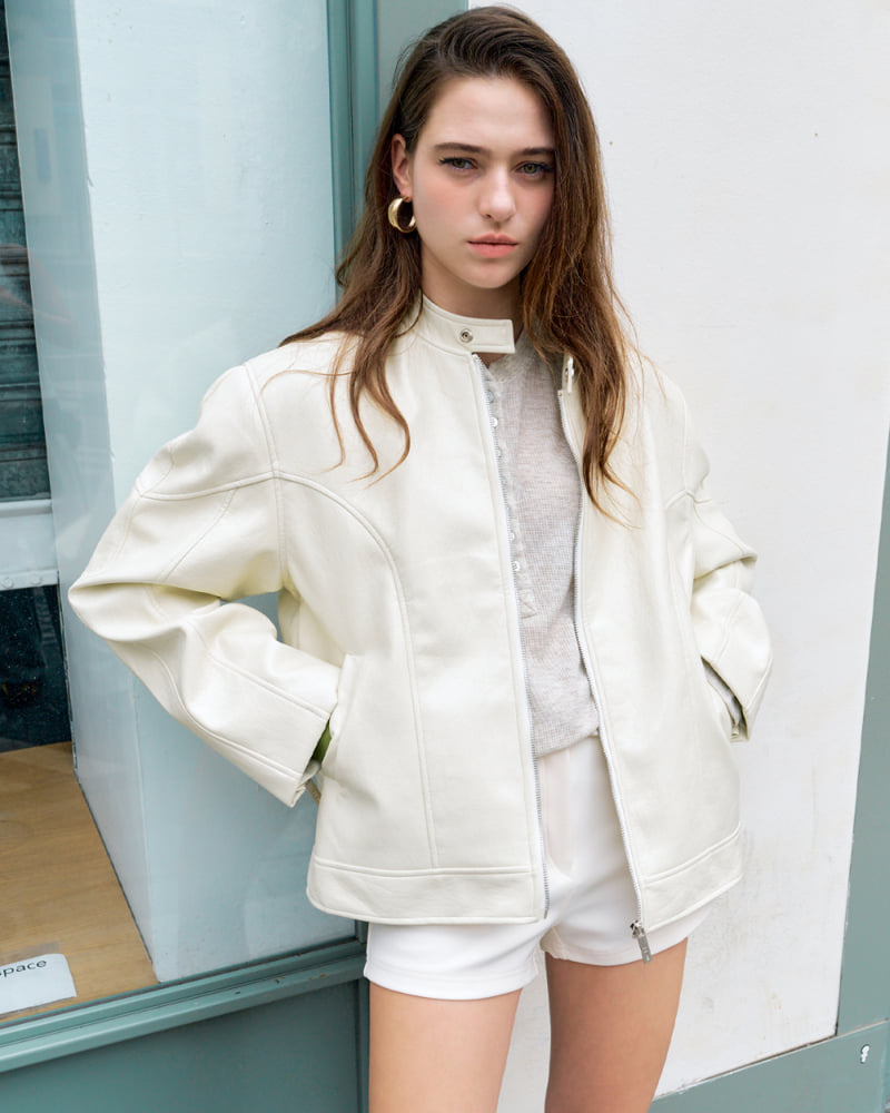 Project Wave - Korean Women Fashion - #womensfashion - Crack Rider Jacket - 7