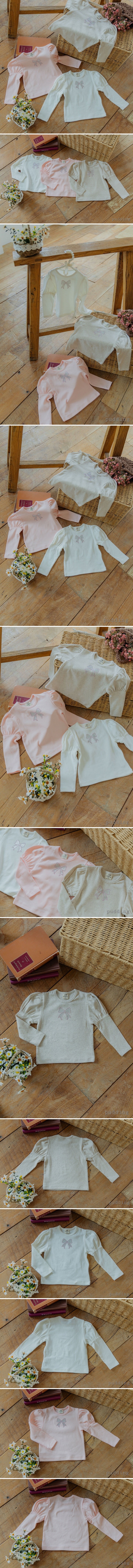 Pudding - Korean Children Fashion - #kidsshorts - Autumn Hot Piece Tee - 2