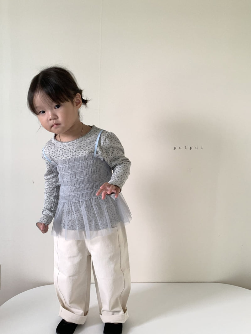 Puipui - Korean Children Fashion - #littlefashionista - Floral Tee