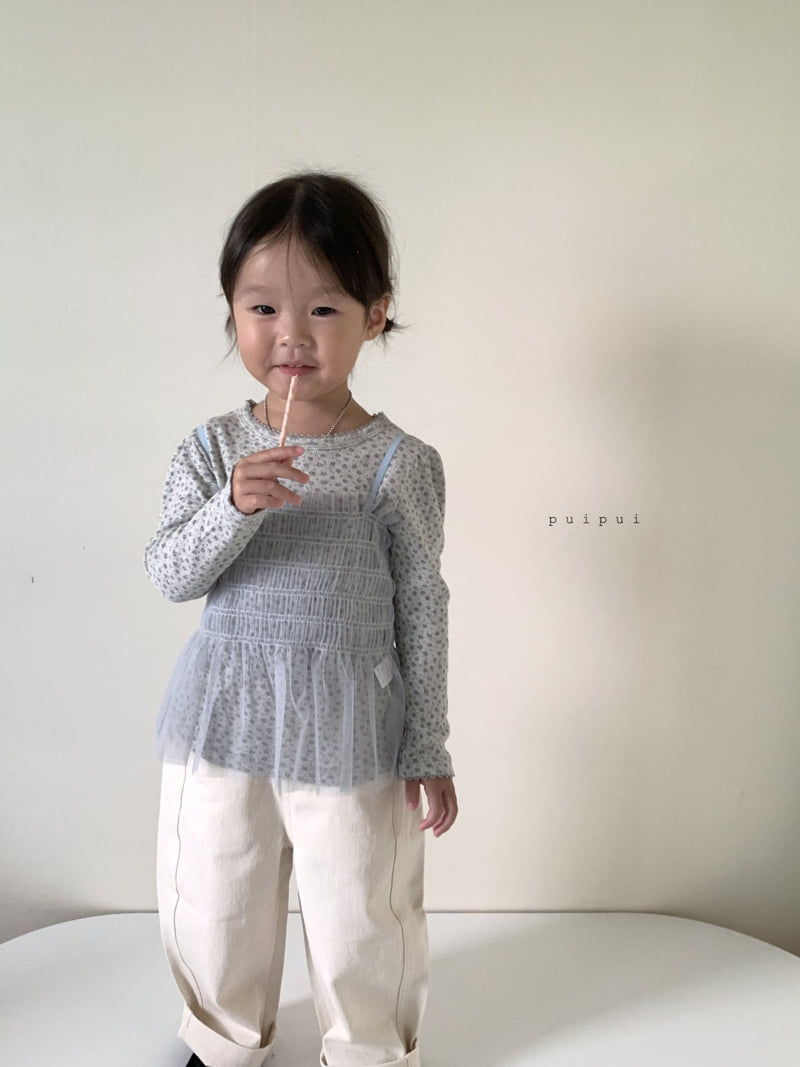 Puipui - Korean Children Fashion - #magicofchildhood - Floral Tee - 2