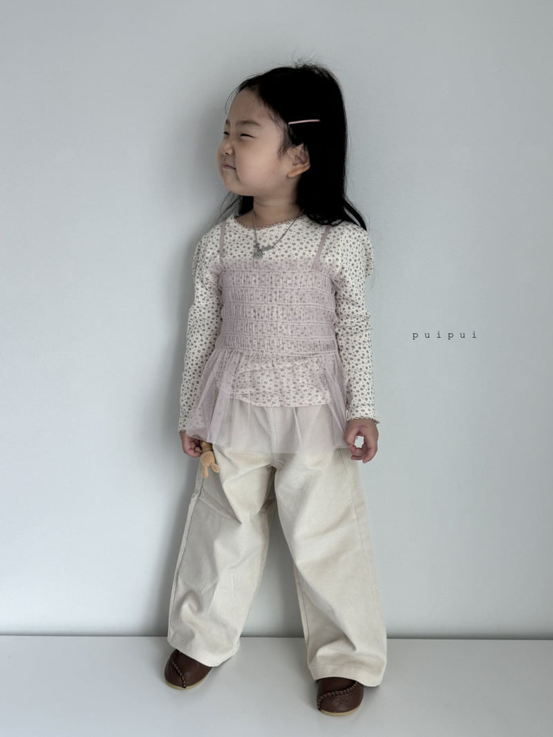 Puipui - Korean Children Fashion - #stylishchildhood - Floral Tee - 7