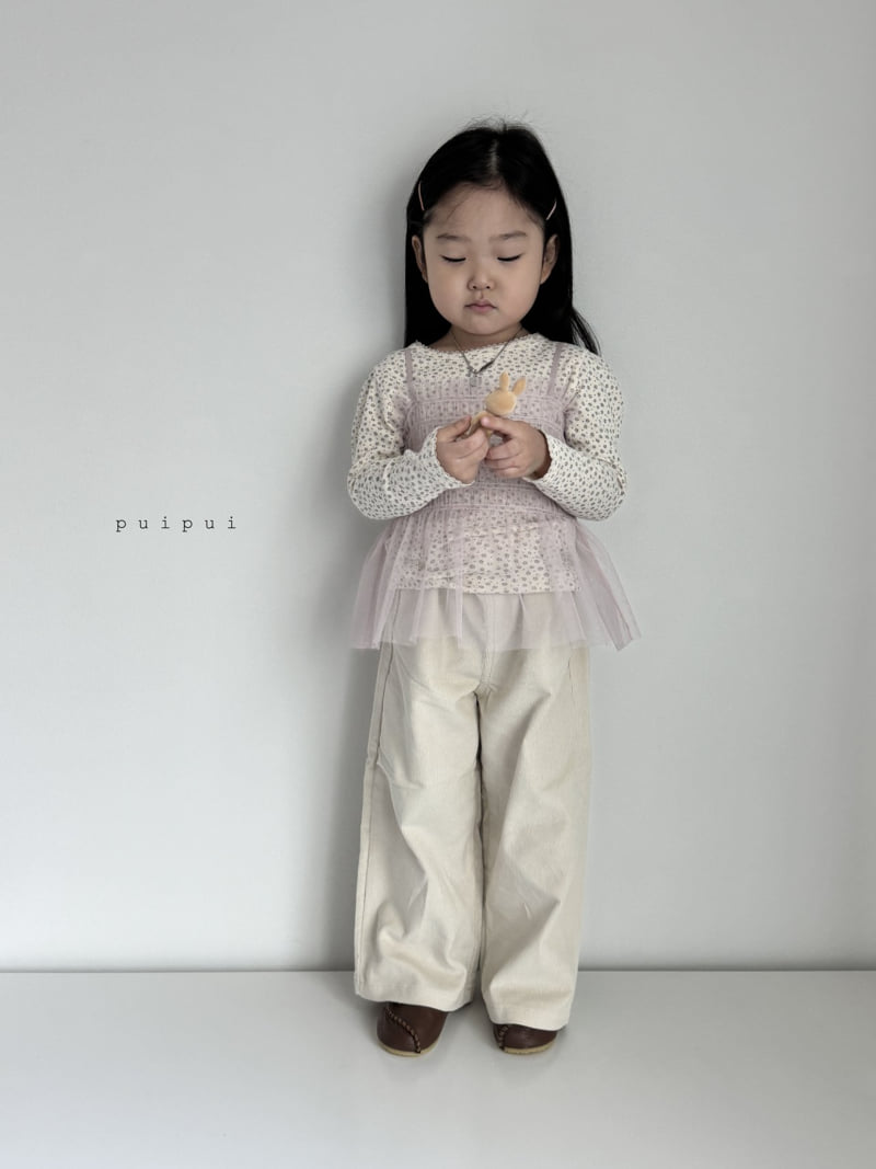 Puipui - Korean Children Fashion - #toddlerclothing - Floral Tee - 6