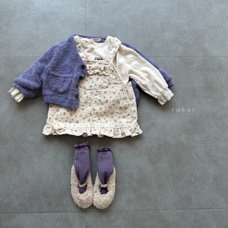 Raker - Korean Children Fashion - #Kfashion4kids - Frill Pocket Jumper Skirt - 6