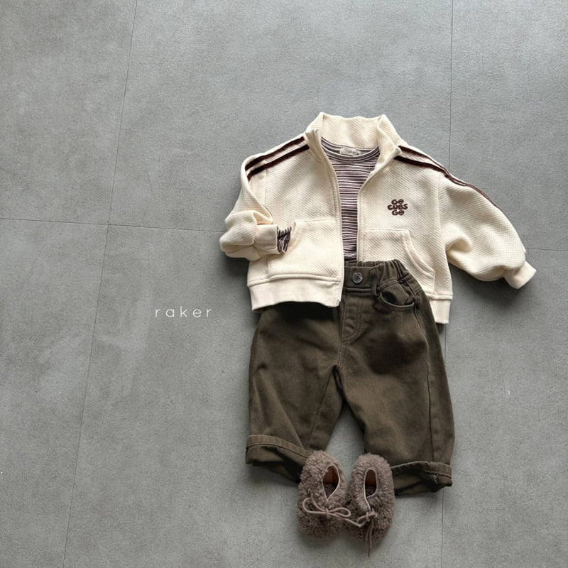 Raker - Korean Children Fashion - #childofig - Smile Tag Straight Pants - 3
