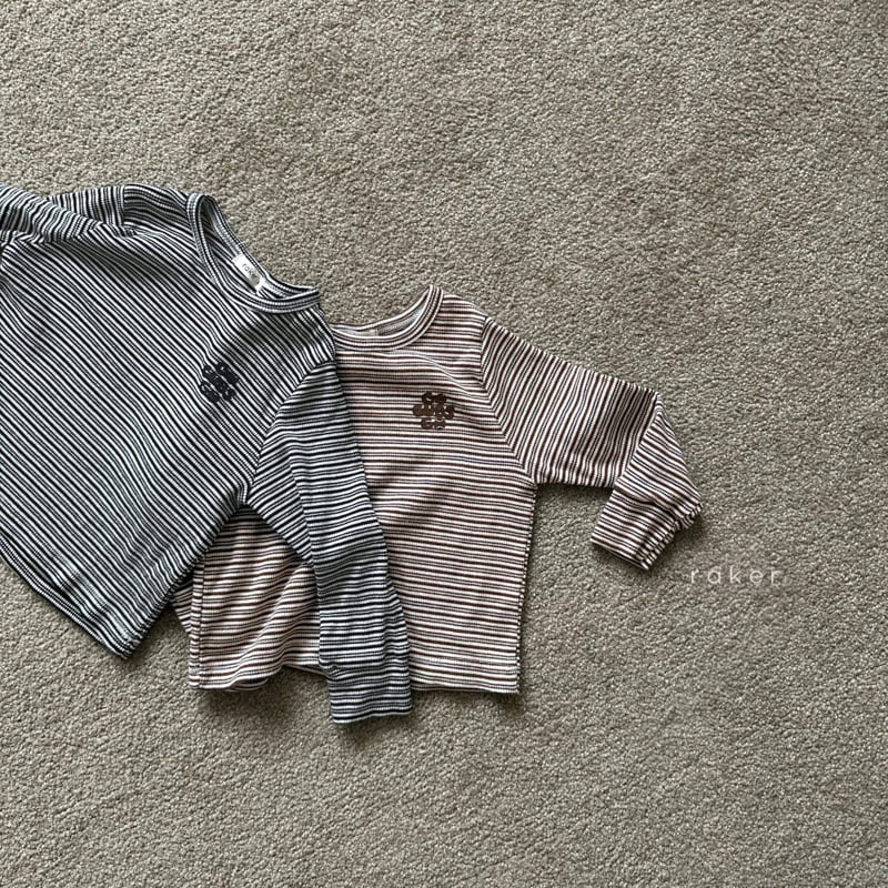 Raker - Korean Children Fashion - #childofig - Go Go Stripe Ribbed Tee