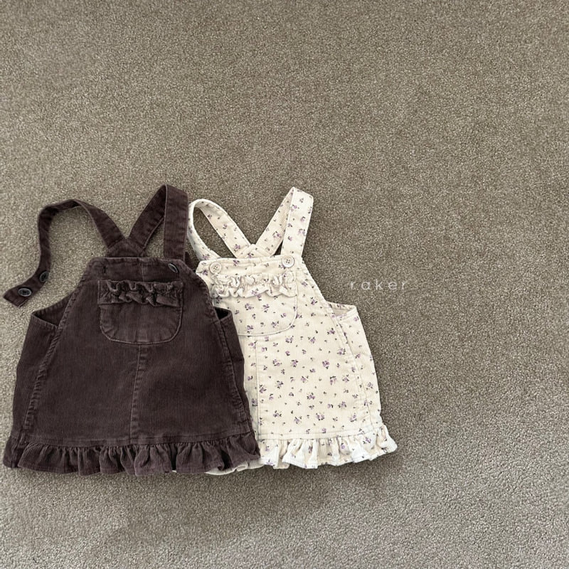 Raker - Korean Children Fashion - #discoveringself - Frill Pocket Jumper Skirt