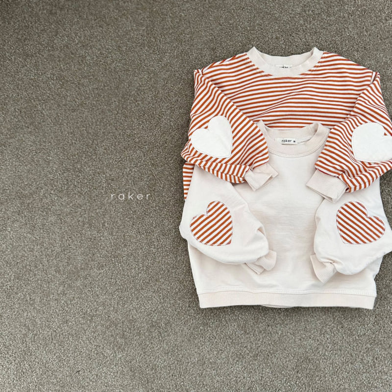 Raker - Korean Children Fashion - #fashionkids - Heart Sleeve Sweatshirt