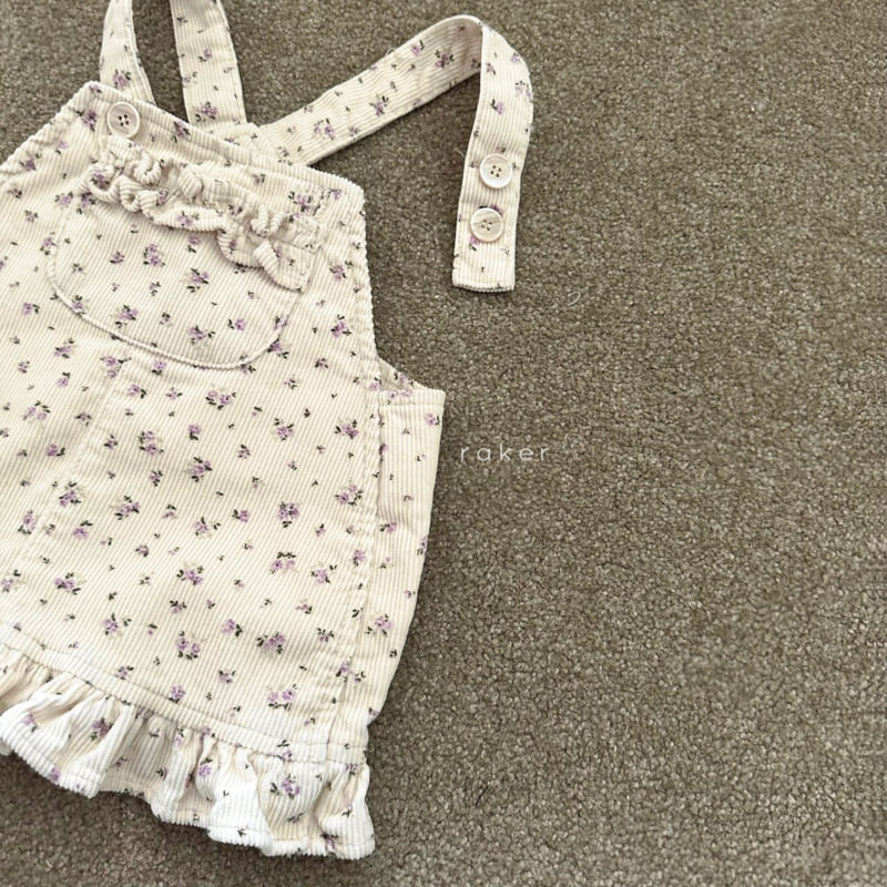 Raker - Korean Children Fashion - #kidsshorts - Frill Pocket Jumper Skirt - 3
