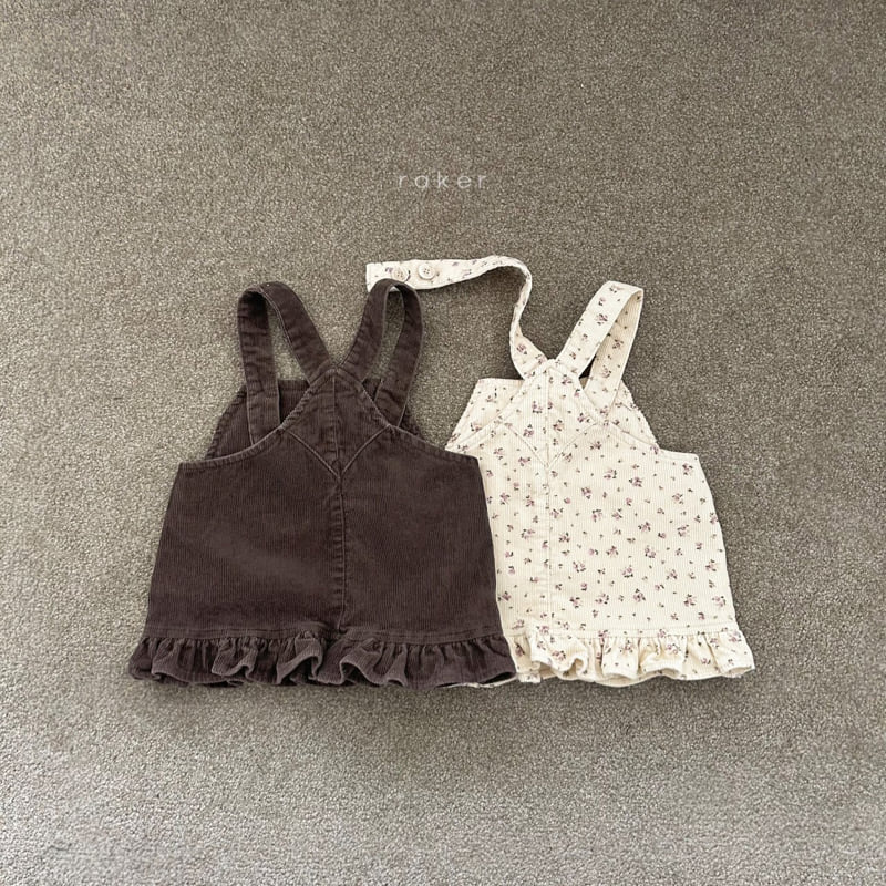 Raker - Korean Children Fashion - #kidsshorts - Frill Pocket Jumper Skirt - 4