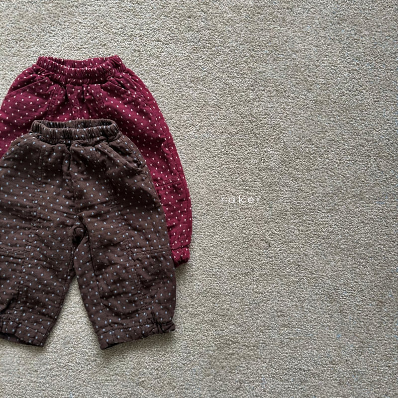 Raker - Korean Children Fashion - #kidsstore - Dot Elastic Band Pants