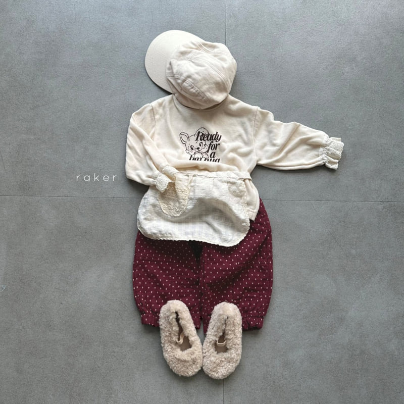 Raker - Korean Children Fashion - #minifashionista - Dot Elastic Band Pants - 6