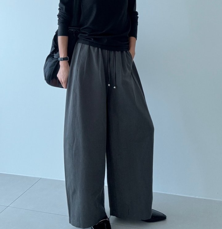 Ripple - Korean Women Fashion - #momslook - Falling Pants