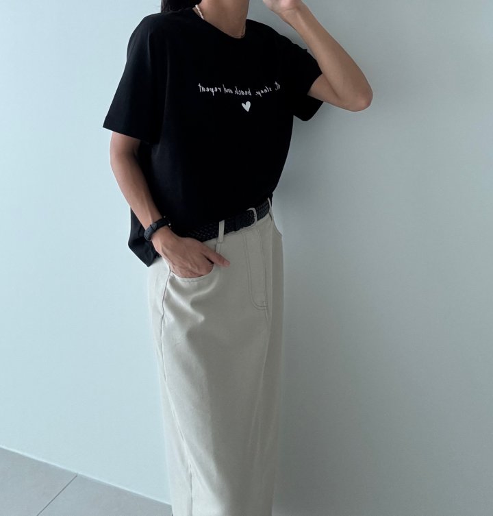 Ripple - Korean Women Fashion - #pursuepretty - Mini Heart Tee - 7