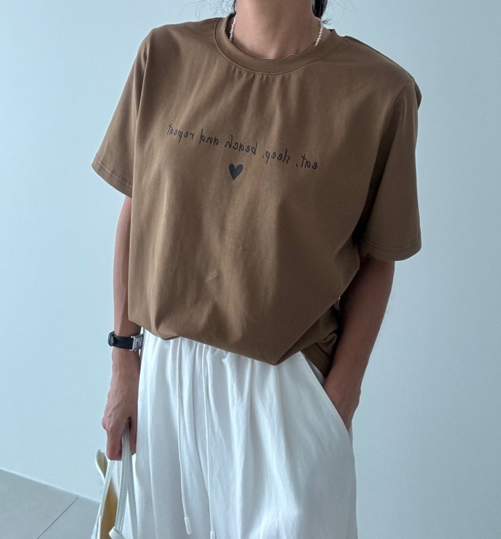 Ripple - Korean Women Fashion - #restrostyle - Mini Heart Tee - 8