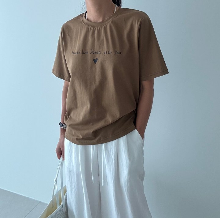 Ripple - Korean Women Fashion - #thatsdarling - Mini Heart Tee - 11