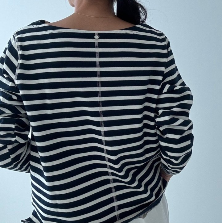 Ripple - Korean Women Fashion - #womensfashion - Sweet Stripe Tee - 2
