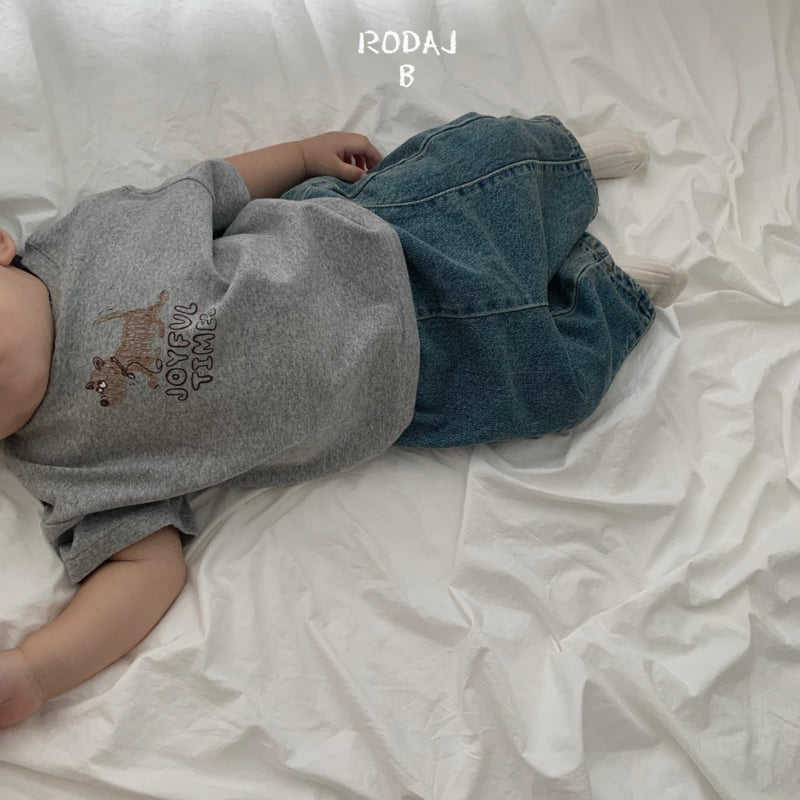 Roda J - Korean Baby Fashion - #babyfever - Bebe Panel Denim Pants - 12