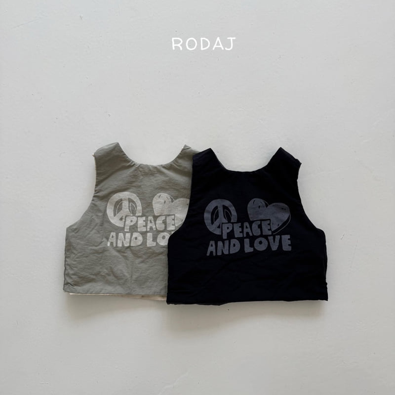 Roda J - Korean Children Fashion - #designkidswear - Peace Vest (reversible) - 2
