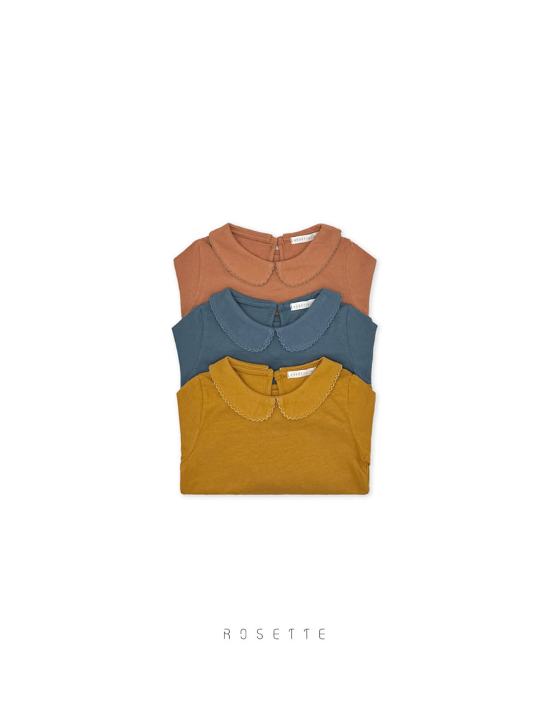 Rosette - Korean Children Fashion - #magicofchildhood - Amy Collar Tee - 12