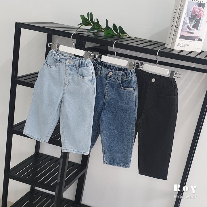 Roy - Korean Children Fashion - #Kfashion4kids - Wide Normal Jeans