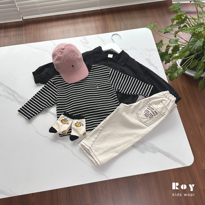 Roy - Korean Children Fashion - #childrensboutique - More Embroidery Pants - 7