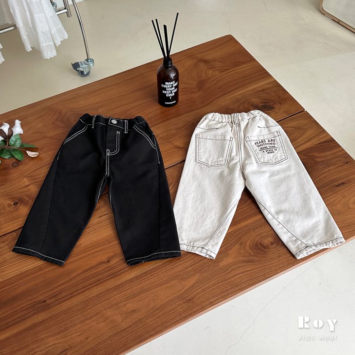 Roy - Korean Children Fashion - #designkidswear - More Embroidery Pants - 8