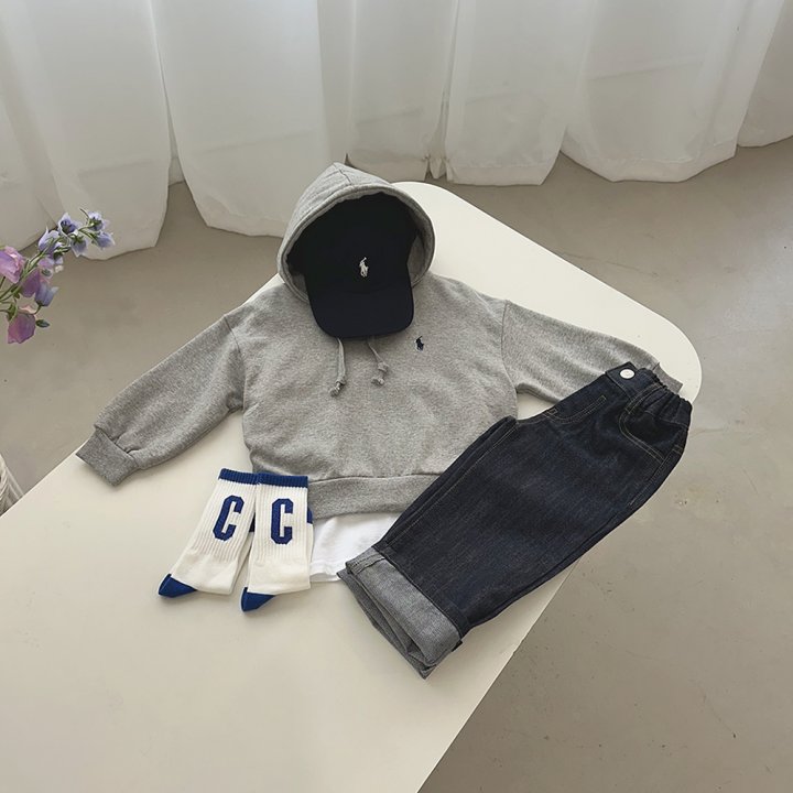 Roy - Korean Children Fashion - #fashionkids - Non-Fade Roll-Up Jeans - 8