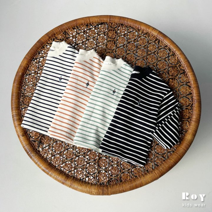 Roy - Korean Children Fashion - #magicofchildhood - Toy Bouncy Stripe Tee - 6
